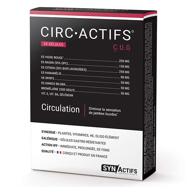 SYNACTIFS CIRC Actifs - Circulation - 30 gélules - Prix